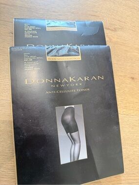 Vintage Donna Karan Black Anti-Cellulite Toner (Body Spa Collection) 2 pairs